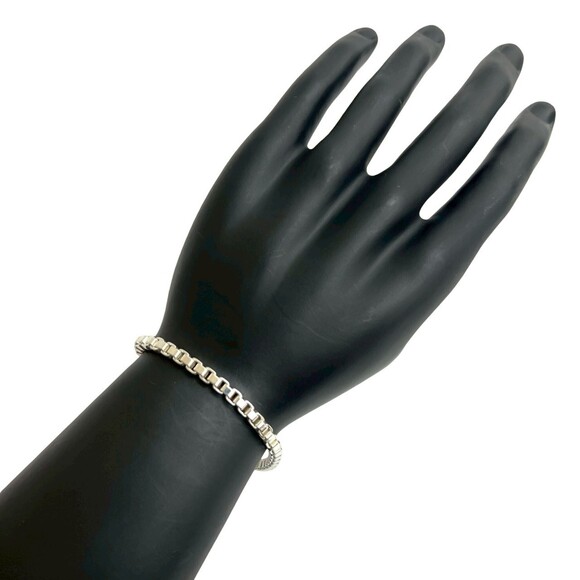 TIFFANY&Co. Tiffany Venetian Sterling Silver 925 Chain Bracelet Bangle for Wo... - Picture 2 of 6